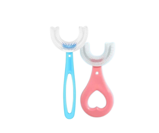 فرشاة أسنان سيليكون عبوة قطعتين متعدد الالوان